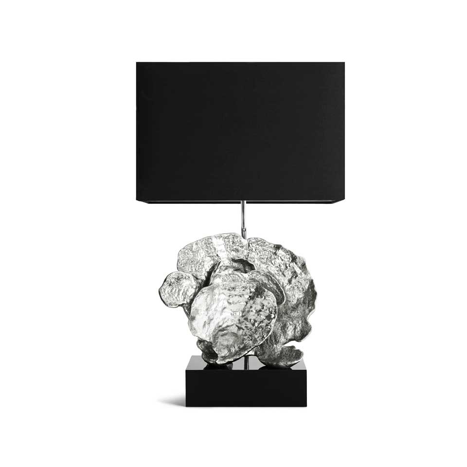 Cup Coral Table Lamp Silver
