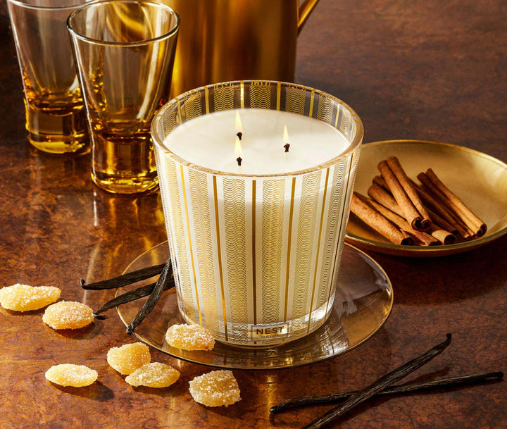 Crystallized Ginger & Vanilla Bean 3-Wick Candle
