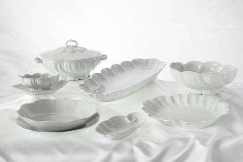 Ocean White Oval Platter Medium