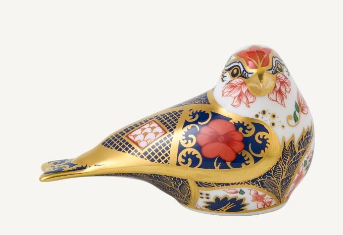 Paperweights Collection Old Imari Solid Gold Band Goldfinch
