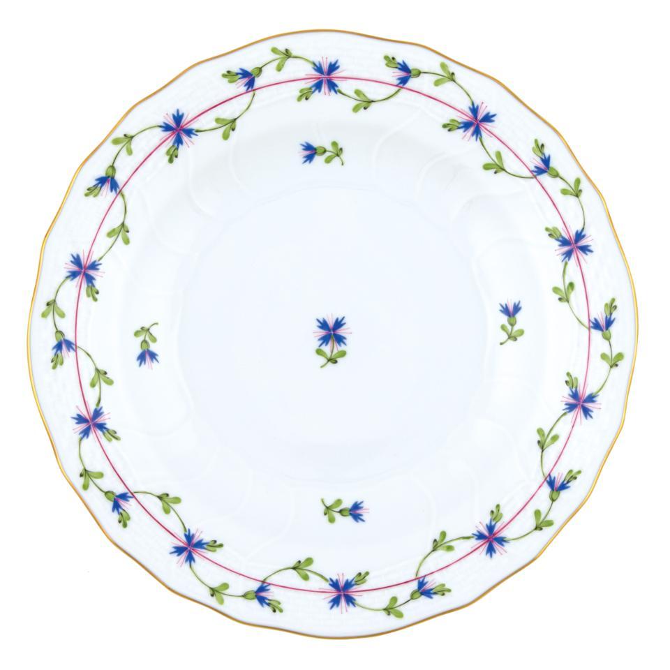 Blue Garland Dessert Plate
