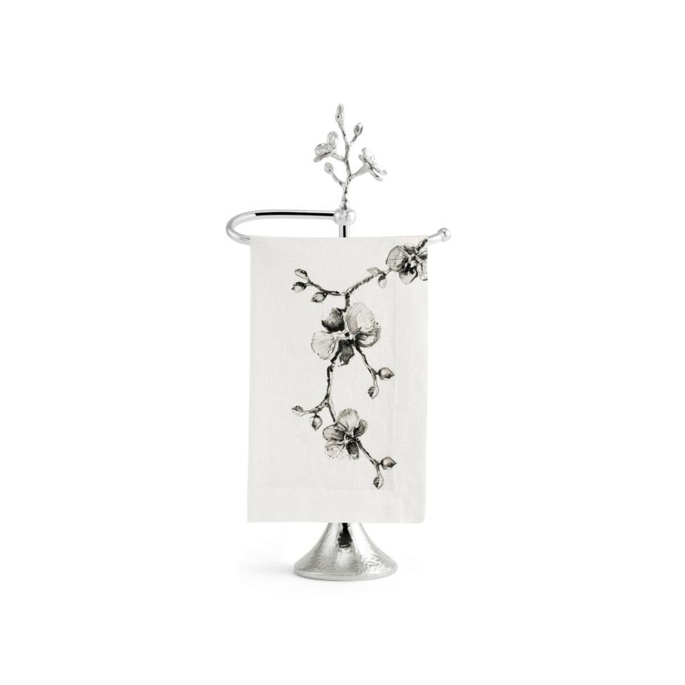 White Orchid Fingrtip Towel Stand