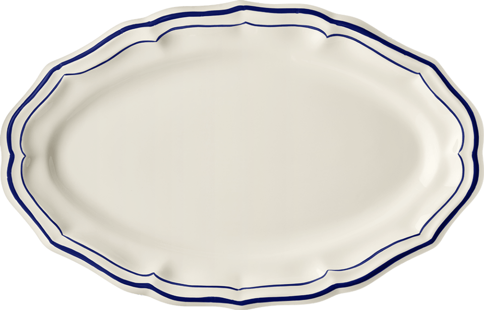 Filet Cobalt Oval Platter