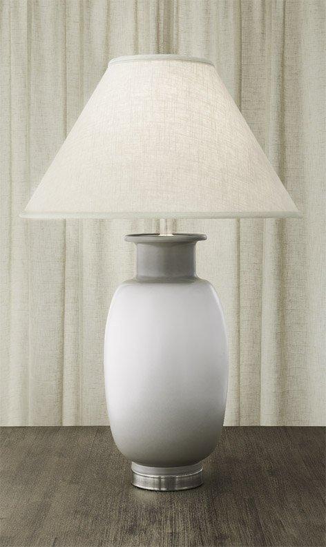 Sung Vase Lamp White & Gray