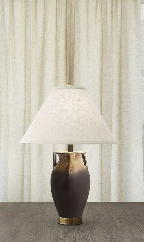 Orion Ewer Lamp Gold & Brown