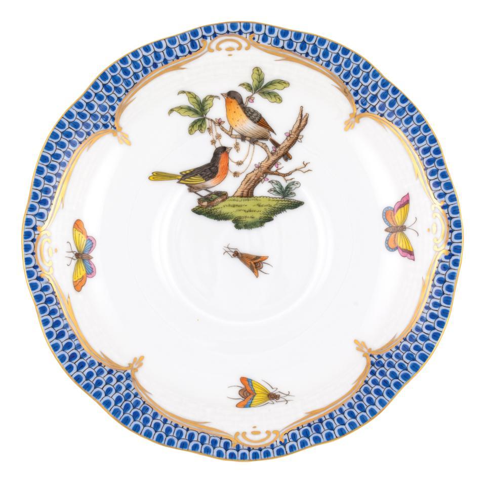 Rothschild Bird Blue Tea Saucer