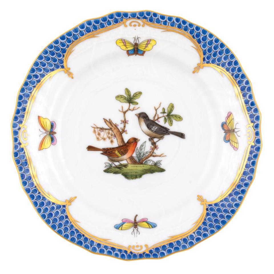 Rothschild Bird Blue Bread And Butter Plate