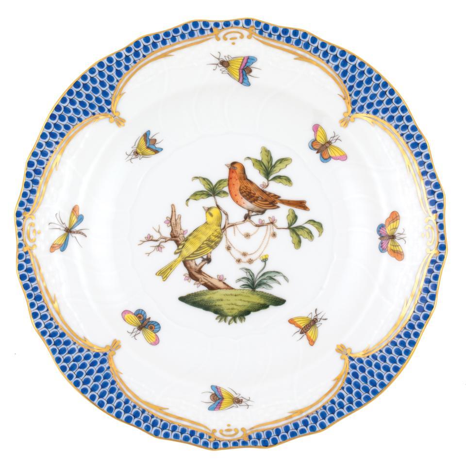 Rothschild Bird Blue Salad Plate