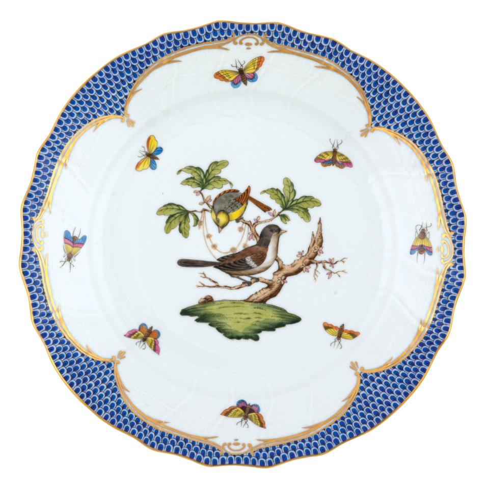 Rothschild Bird Blue Dinner Plate