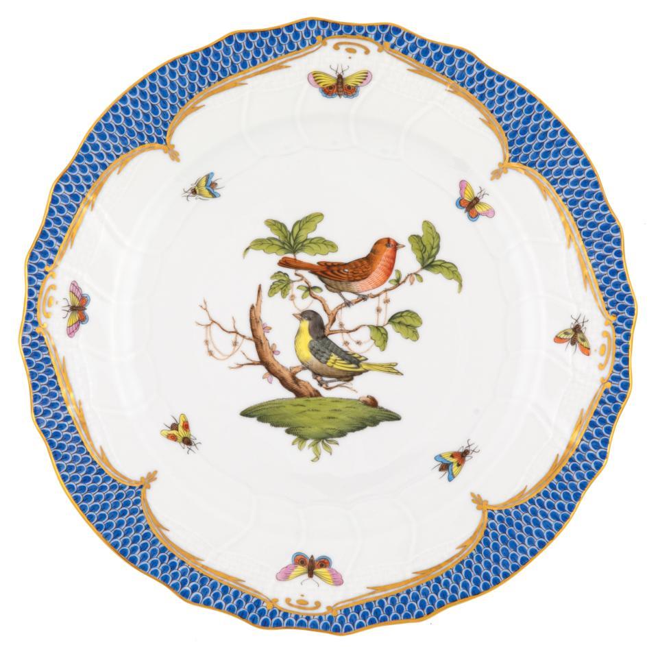 Rothschild Bird Blue Dinner Plate