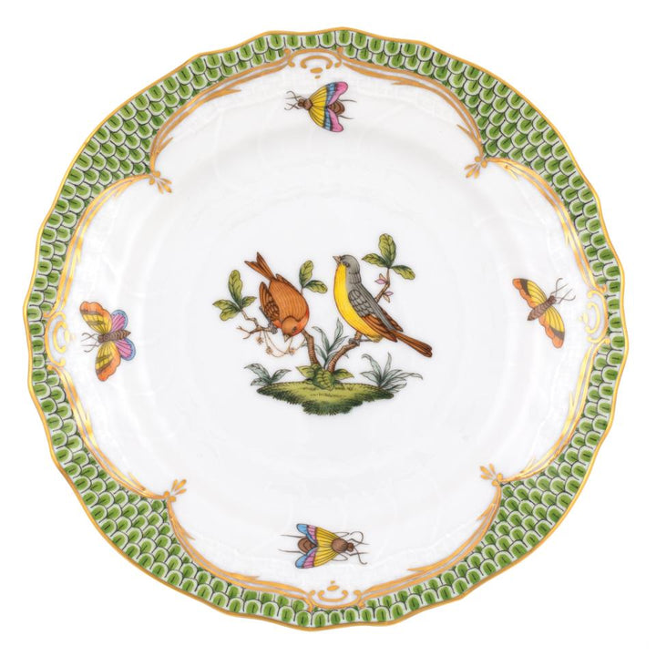 Rothschild Bird Green Bread And Butter Plate