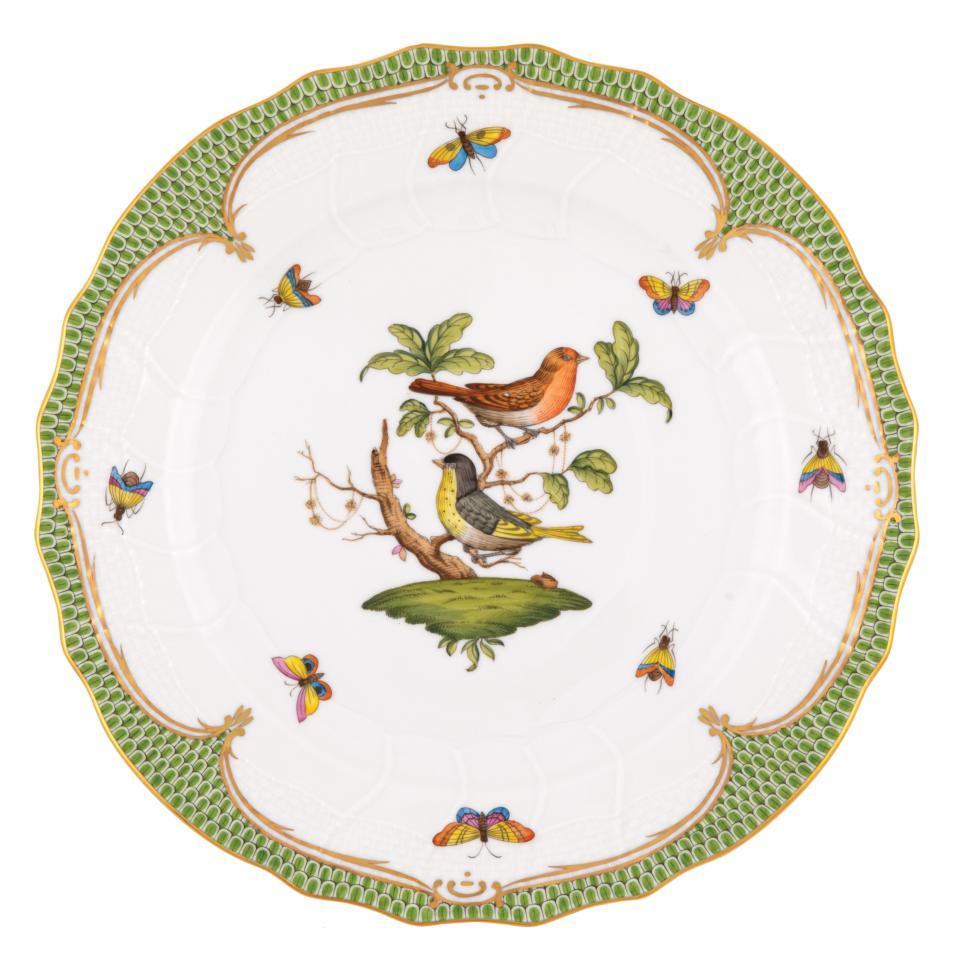 Rothschild Bird Green Dinner Plate