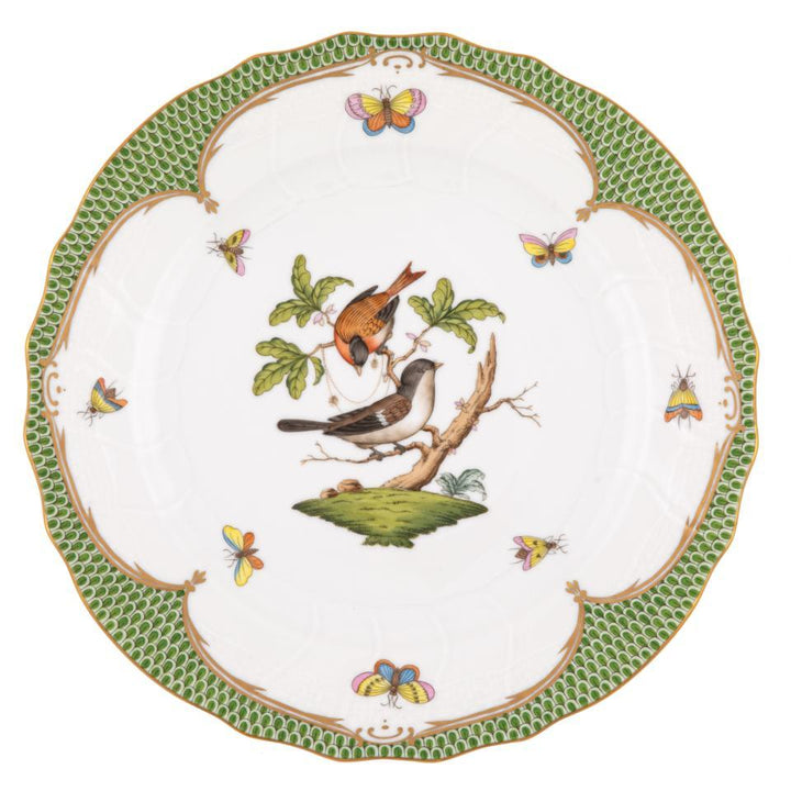 Rothschild Bird Green Dinner Plate