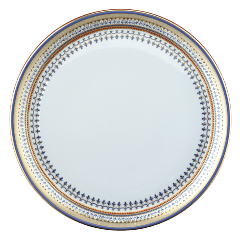 Chinoise Blue Cake Plate White
