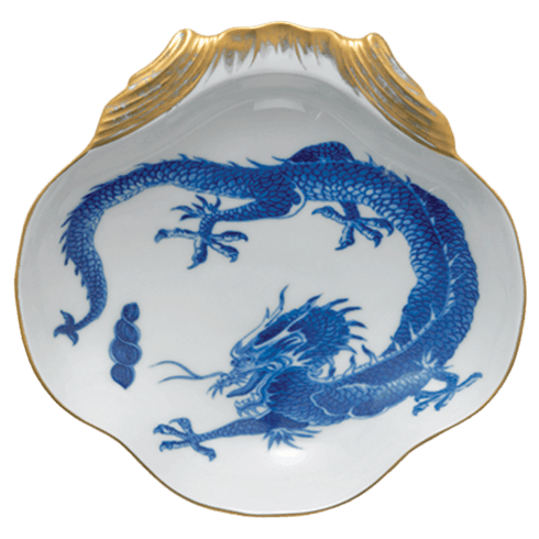 Dragon - Blue Dragon Shell Dish