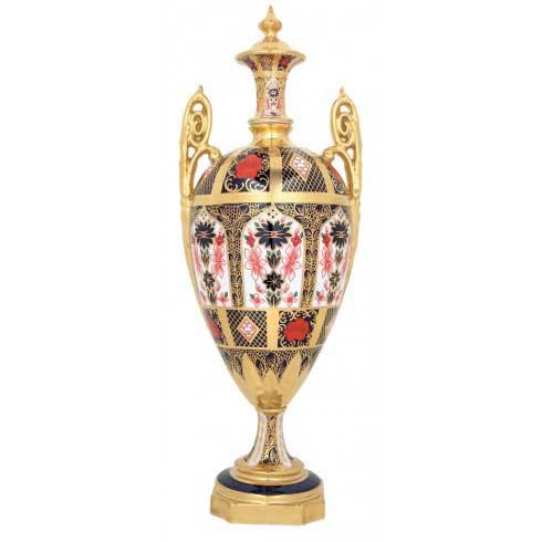 Old Imari Solid Gold Band - Gift Boxed Large Vase