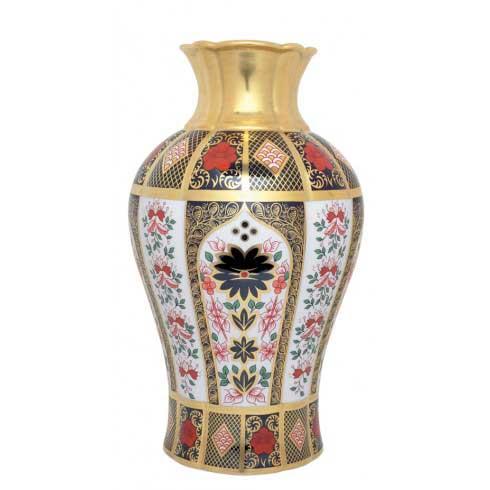Old Imari Solid Gold Band - Gift Boxed Arum Lily Vase