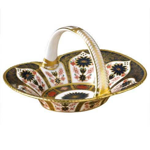 Old Imari Solid Gold Band - Gift Boxed Heather Basket