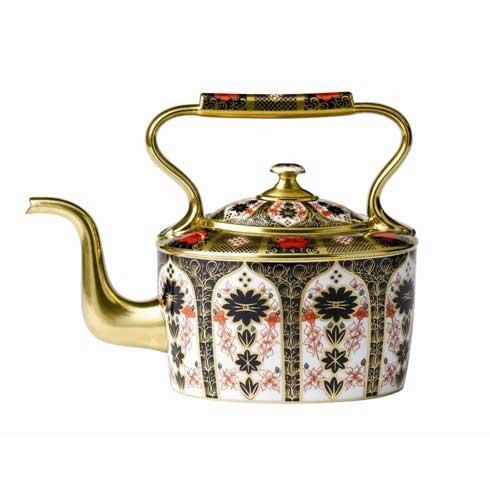Old Imari Solid Gold Band - Gift Boxed Large Kettle Tea Pot