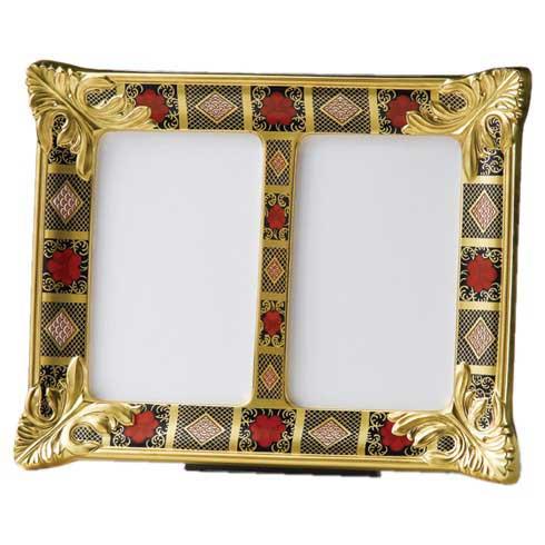Old Imari Solid Gold Band - Gift Boxed Double Picture Frame
