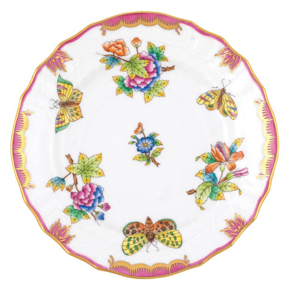 Queen Victoria Pink Bread And Butter Plate