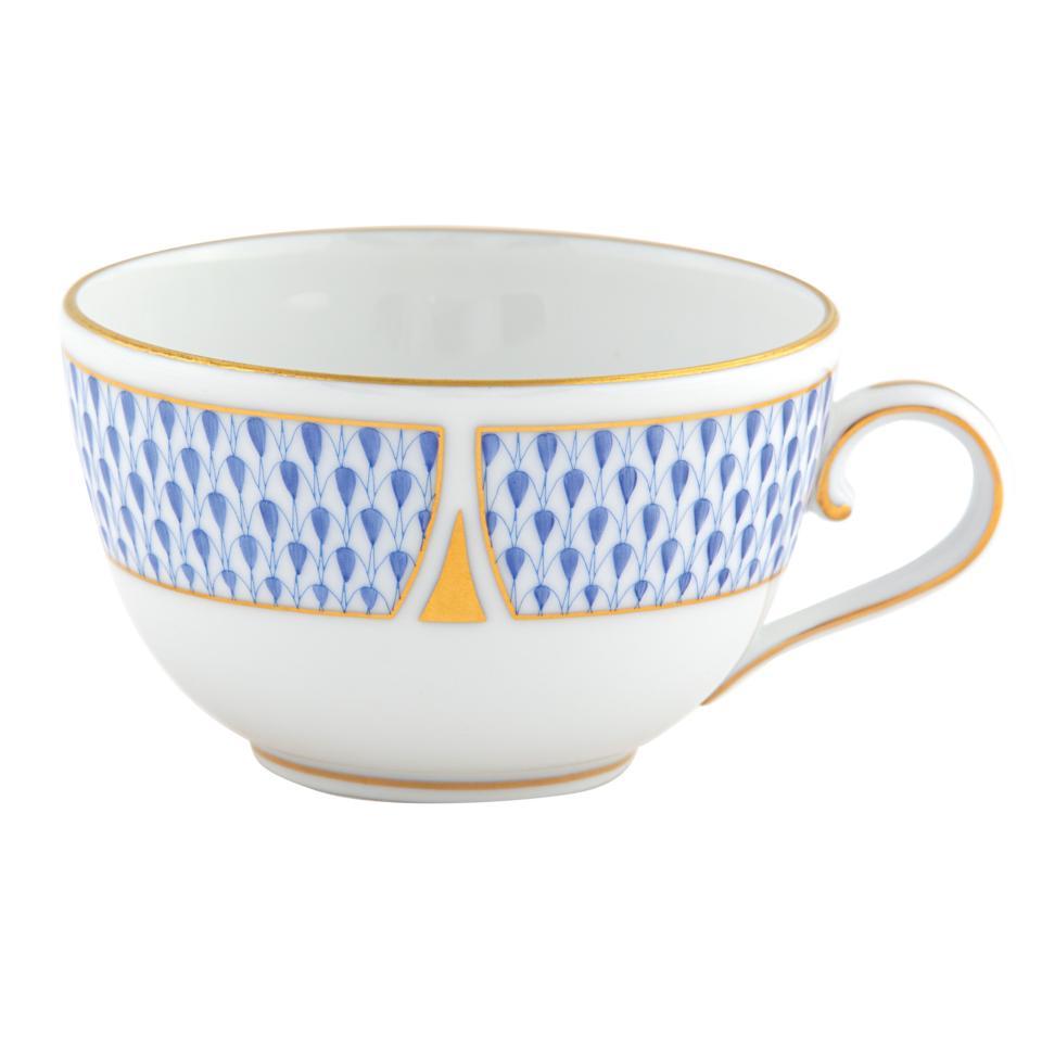Art Deco Blue Tea Cup