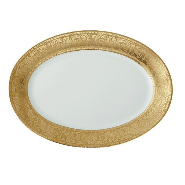 Versailles - Gold Oval Platter, Large