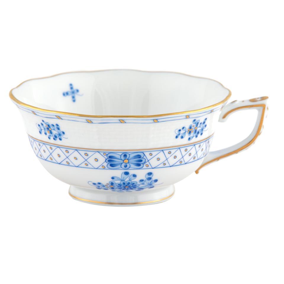Blue Garden Tea Cup