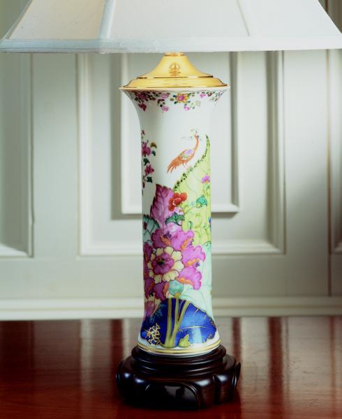 Tobacco Leaf Trumpet Vase Lamp