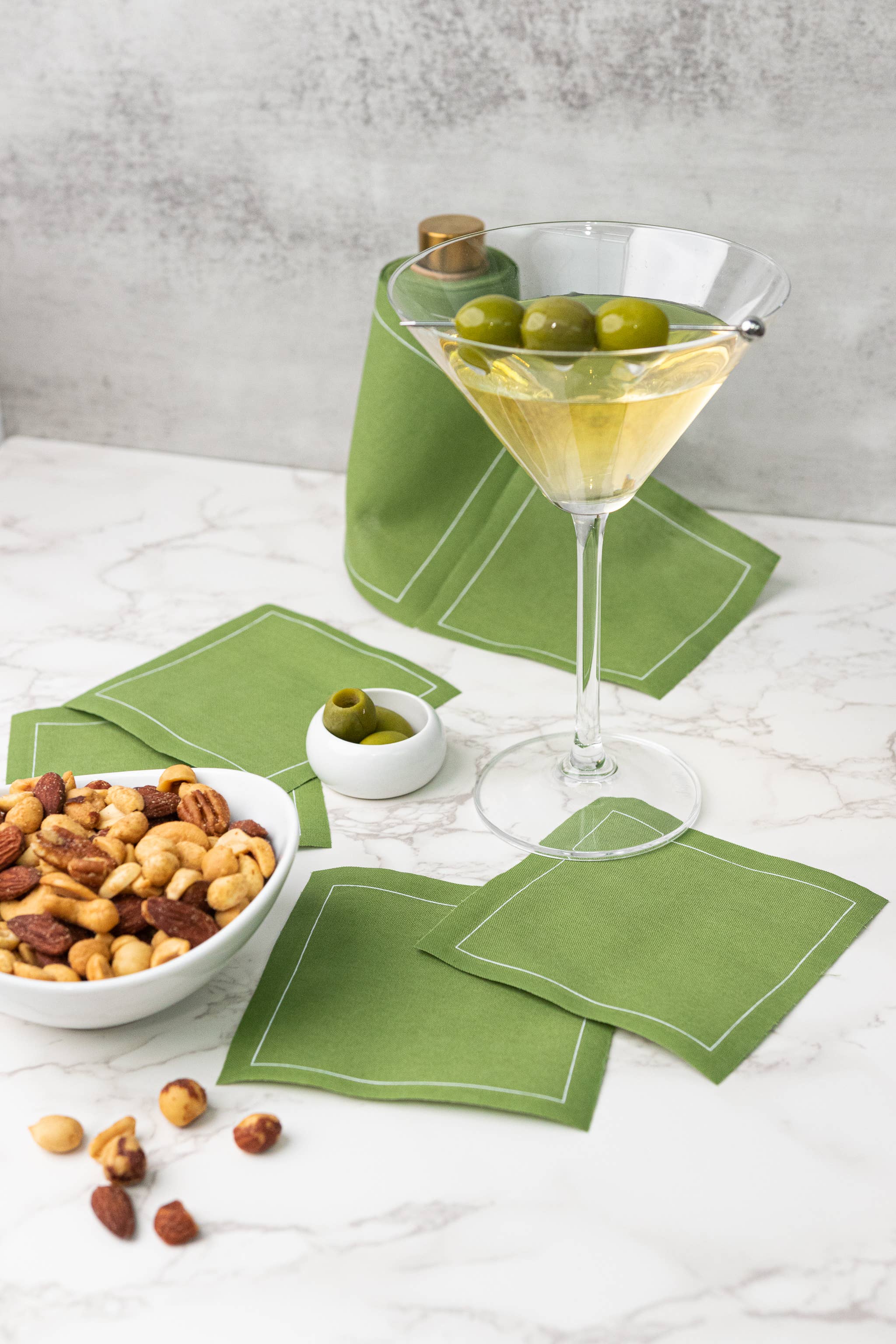 succulent cocktail napkins Olive Cocktail Napkins