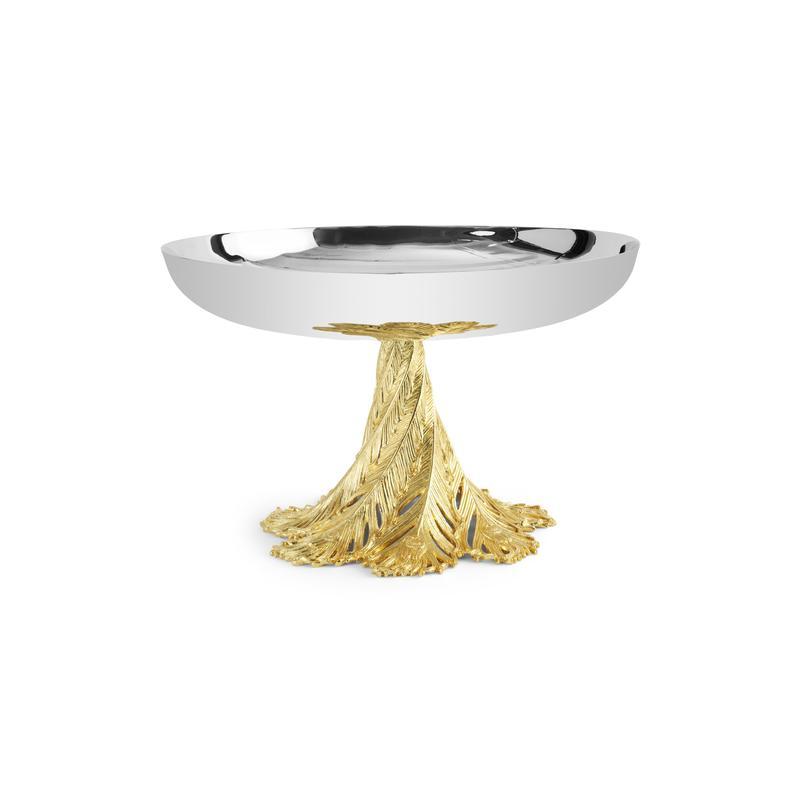 Plume Gold Centerpiece Bowl