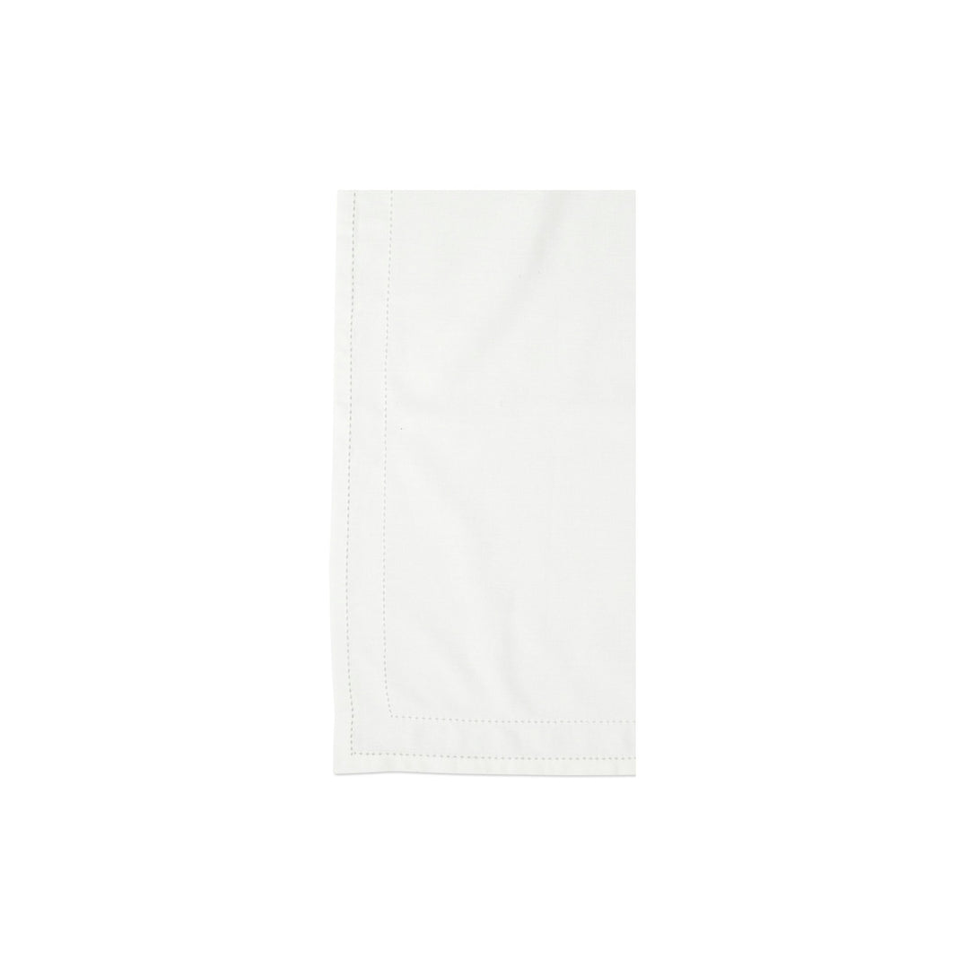 Cotone Linens Ivory Napkins with Double Stitching (Set of 4)