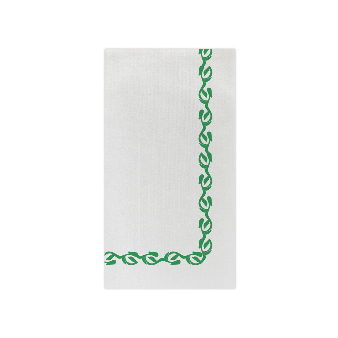 Papersoft Napkins Florentine Green Guest Towels (Pack of 20)