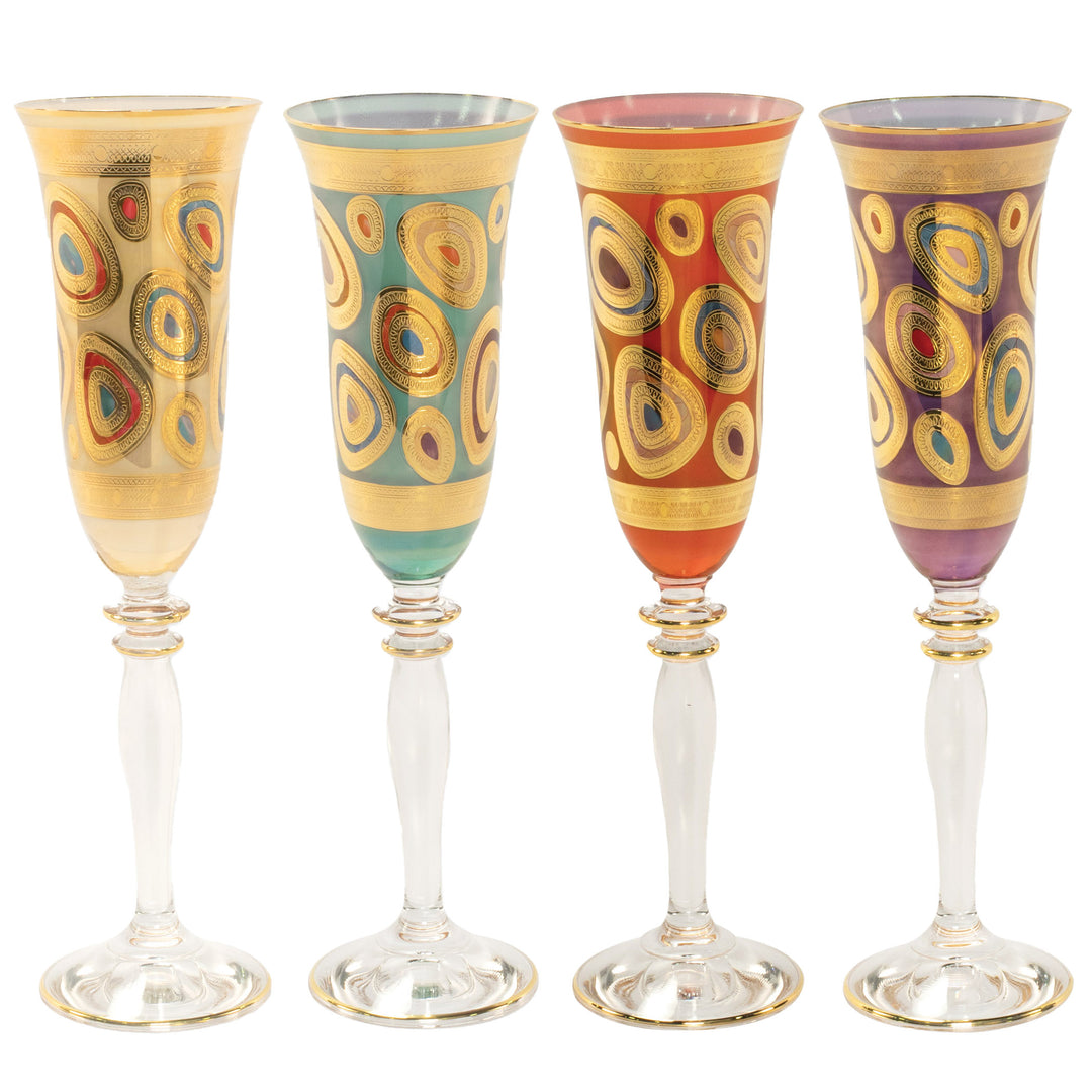 Regalia Assorted Champagne Glasses (Set of 4)