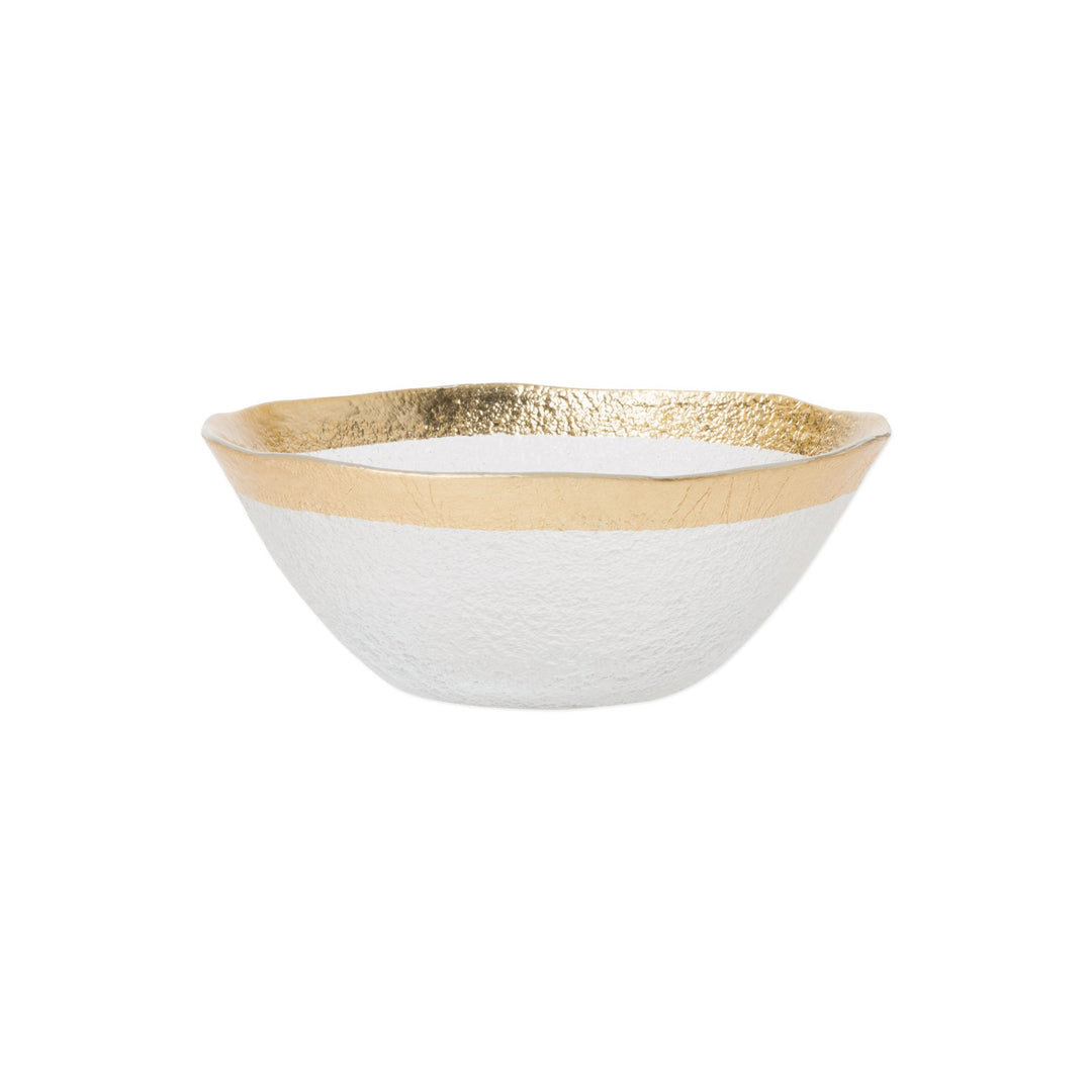 Rufolo Glass Gold Organic Small Bowl