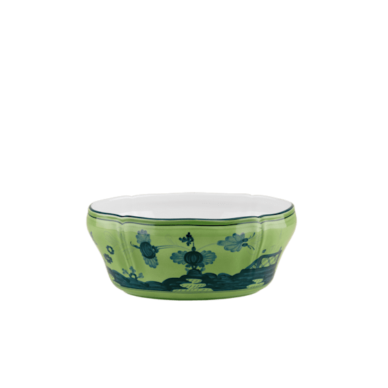 Ginori 1735 Oriente Italiano Malachite Oval Salad Bowl