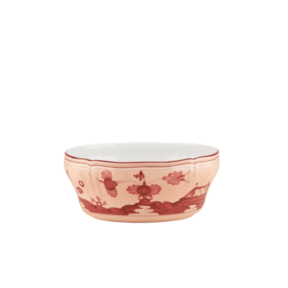 Ginori 1735 Oriente Italiano Vermiglio Oval Salad Bowl
