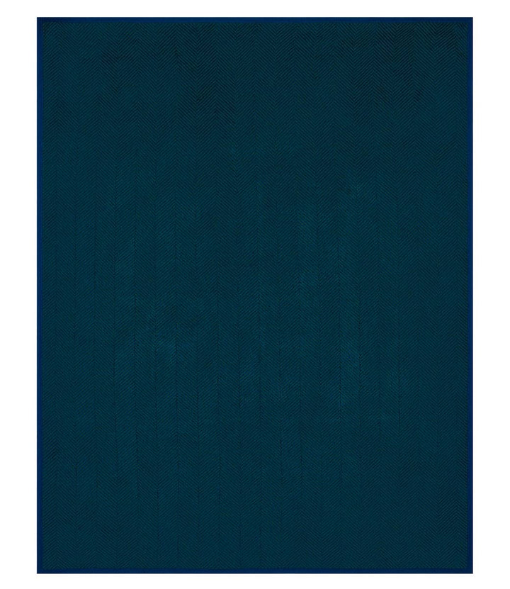 Harborview Herringbone Blue Spruce Blanket