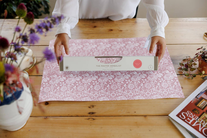 ROSE SCENTED Drawer Liners in PINK William Morris Design