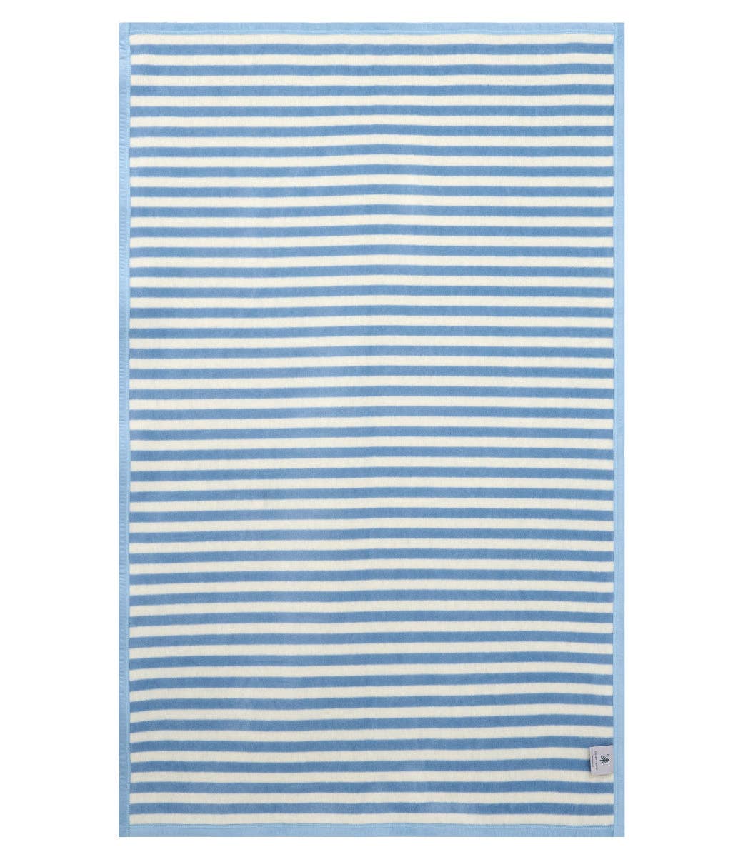 Sideline Stripe Bluebell Midi Blanket