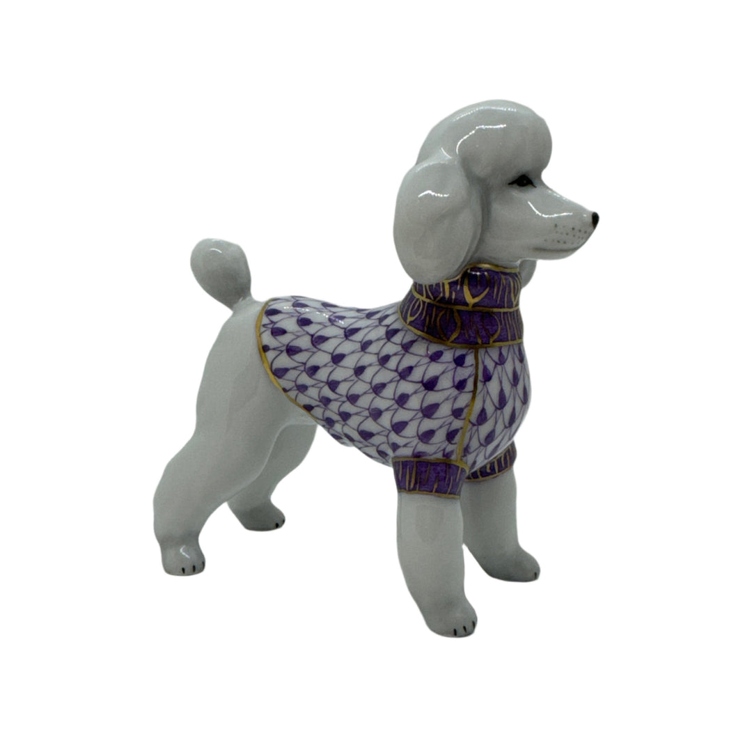 Herend Toy Poodle in Lavender