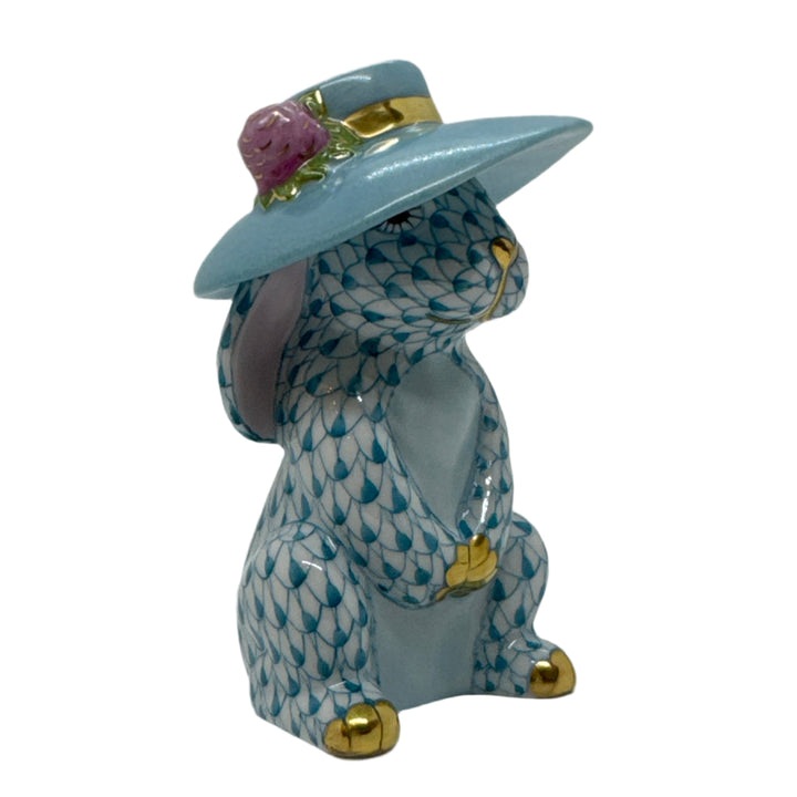 Turquoise Derby Bunny by Herend