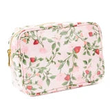 Botanical Berry Clear Coated Rectangular Cosmetic Case