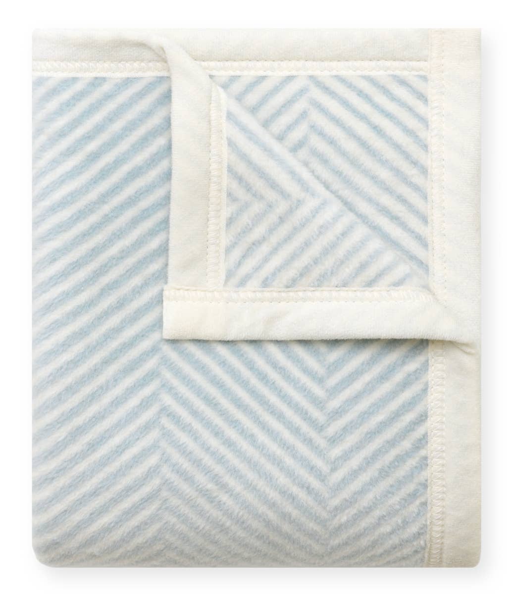 Harborview Herringbone Sky Mini Blanket