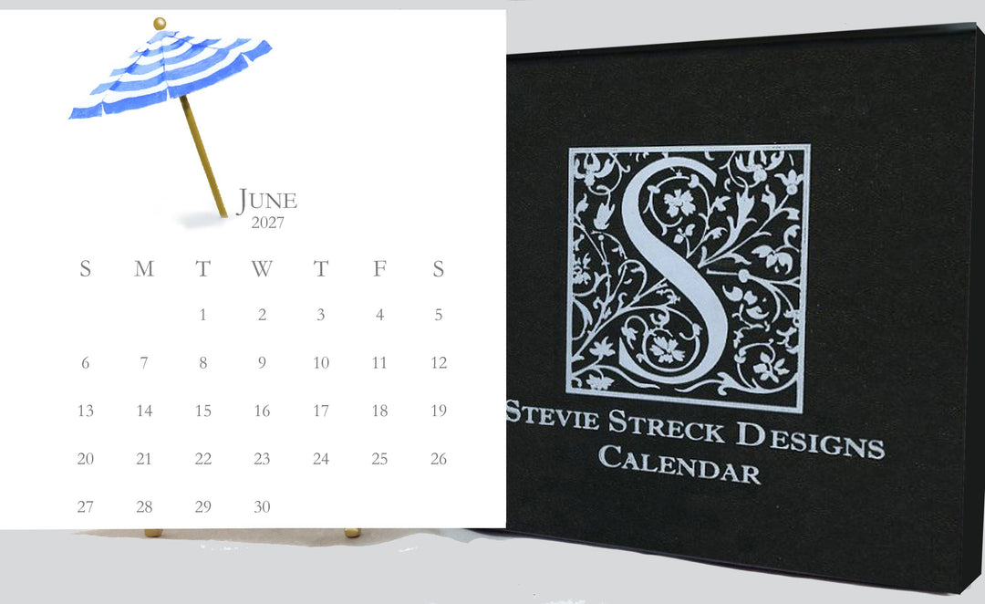 Glittered Desk Calendar 2027 Refill