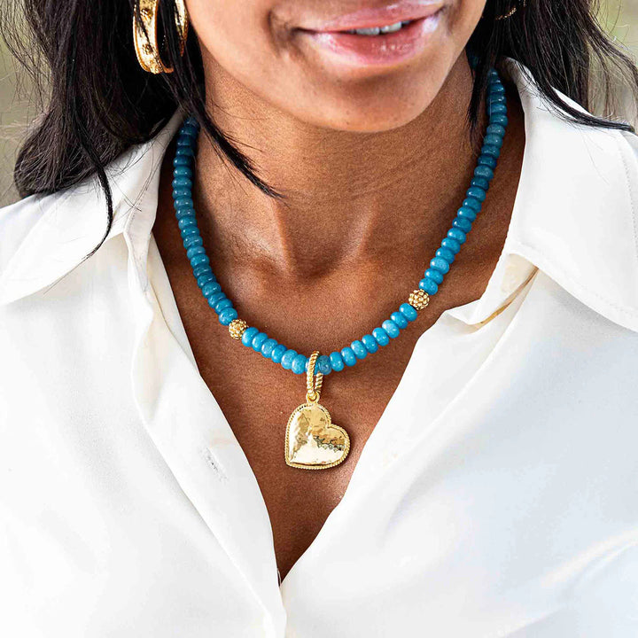 Berry Single Strand Necklace  - Ocean Jade