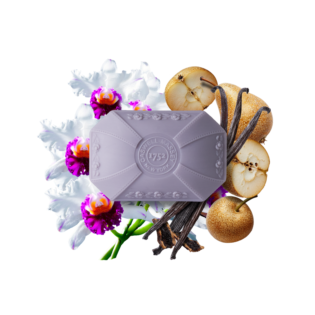 Orchid Natural Bar Soap, Pear, Bergamot, Plant-Based, 3.5oz