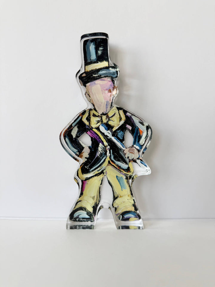 “Deacon” acrylic shelfie