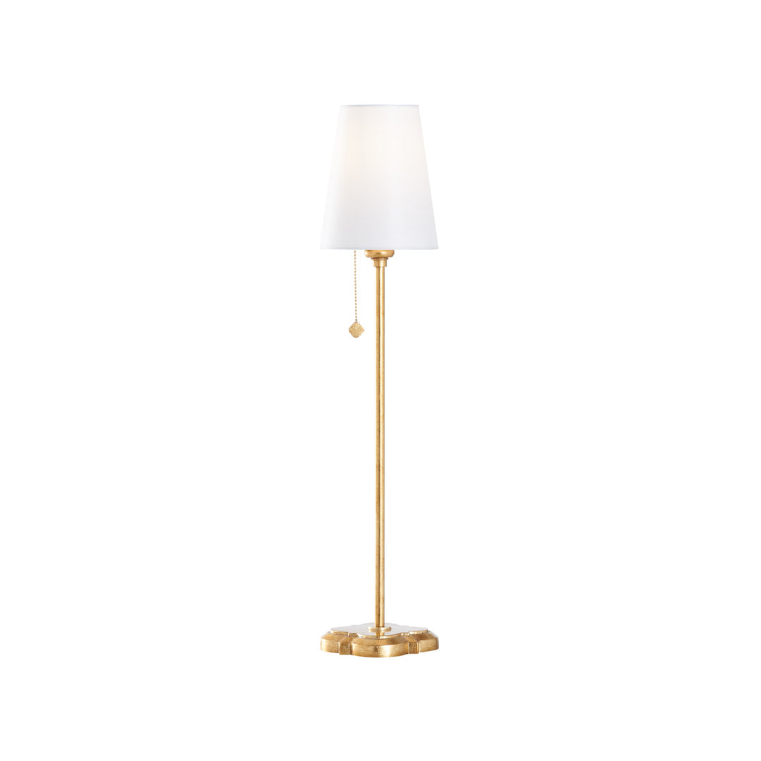 Quatrefoil Table Lamp - Gold Leaf - Pair
