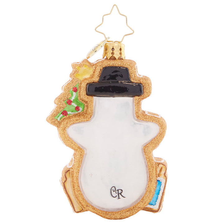 Gingerbread Snowman Gem Ornament